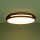 LED Deckenleuchte Woodbury in Natur-dunkel und Weiß 24W 2100lm
