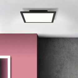 LED Panel Buffi in Schwarz-matt
