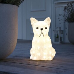 LED Figur Hund in Transparent 48x 0,03W 120lm IP44