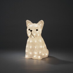 LED Figur Hund in Transparent 48x 0,03W 120lm IP44