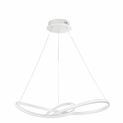 LED Pendelleuchte Fusion in Weiß 53W 4081lm