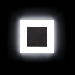 LED Wandeinbauleuchte Apus in Schwarz 1,3W 14lm
