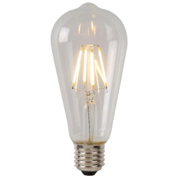 LED Leuchtmittel E27 - ST64 in Transparent 7W 1300lm dimmbar