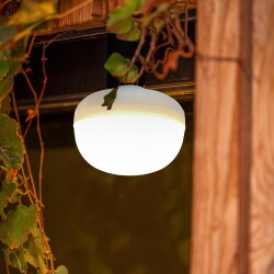 LED Akku Lichtobjekt Cherry Bulb in Weiß 9W 900lm IP54