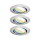 Smarte Zigbee 3.0 LED Einbauleuchte Base Coin RGBW in Eisen-gebürstet 3x 4,9W 1260lm