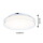 LED Deckenleuchte Luena in Transparent und Chrom 16,5W 860lm IP44