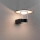 LED Wandleuchte Sienna in Anthrazit und Transparent 9W 500lm IP44 mit Bewegungsmelder und Dämmerungssensor