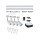 Smartes Zigbee 3.0 URail Starter Set in Weiß-matt 5,5W 350lm RGBW G10 4-flammig
