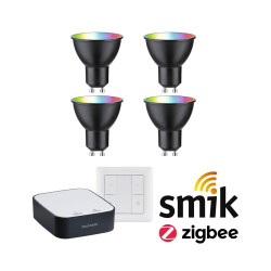 Smartes Zigbee 3.0 LED Starter Set Smik GU10 - Reflektor...