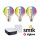 Smartes Zigbee 3.0 LED Starter Set Smik E27 - Globe G95 3x 6,3W 470lm RGBW