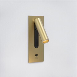 LED Wandleuchte Fuse in Gold-matt 3,5W 185lm mit USB