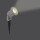 Lampe de sol à crampons Nautilus, gris argent, 1500 mm, prise Schuko