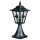 Lampe à plinthe a-92145, noir-argent, fonte daluminium, verre cathédrale, e27, ip23, 550x220mm