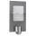 Wall light a-92188 made of stainless steel, anthracite, opal glass, with motion detector