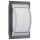 Wall light a-92191, 200 mm, cast aluminium, silver/anthracite, opal glass, ip44, e27