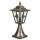 Pedestal lamp a-92199, brown brass, cast aluminium, cathedral glass, e27, ip23, 550x220mm