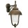 Wall lamp a-92204, pendant, brown brass, cast aluminium, bubble glass, ip44, e27