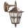 Wandlamp a-92229, bruin messing, hangend, gegoten aluminium, kathedraalglas, ip23, e27