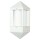Wandlamp a-92249, wit, gegoten aluminium, opaalglas, ip44, e27, 310mm