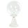 Sokkellamp a-92254, wit gegoten aluminium, bubbelglas, e27, ip44, 435x250