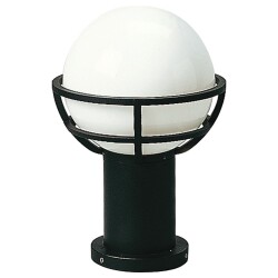 Pedestal lamp a-92296, black, cast aluminium, opal glass,...