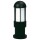 Pedestal lamp a-92297, black, cast aluminium, opal glass, e27, ip44, 405x135mm