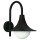 Wandlamp a-92317, zwart, gegoten aluminium, opaalglas, e27, ip44, hangend, 270mm