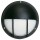 Wandleuchte A-92500, schwarz, Aluguss, Opalglas, 250mm, E27, IP44
