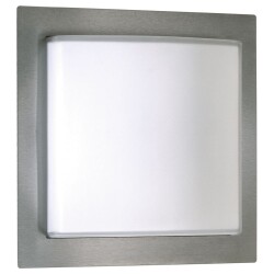 Wall and ceiling light a-93037, stainless steel, opal...